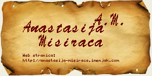 Anastasija Misirača vizit kartica